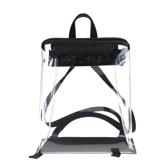 Montana West Western Clear Backpack- Black main image 5